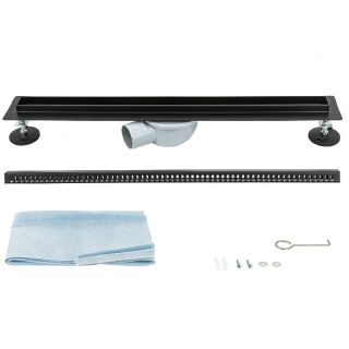 Душевой трап ALMAes Bajo BG50BL 50см чёрный матовый